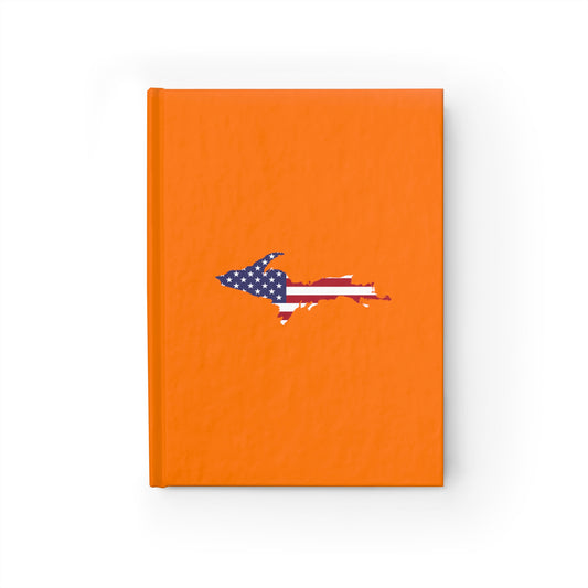 Michigan Upper Peninsula Blank Sketchbook (w/ UP USA Flag) | Safety Orange