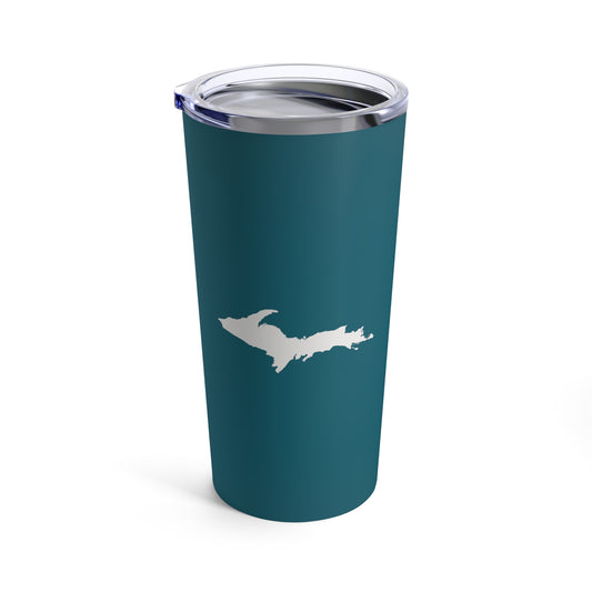 Michigan Upper Peninsula Tumbler (w/ UP Outline) | Auburn Hills Teal - 20oz