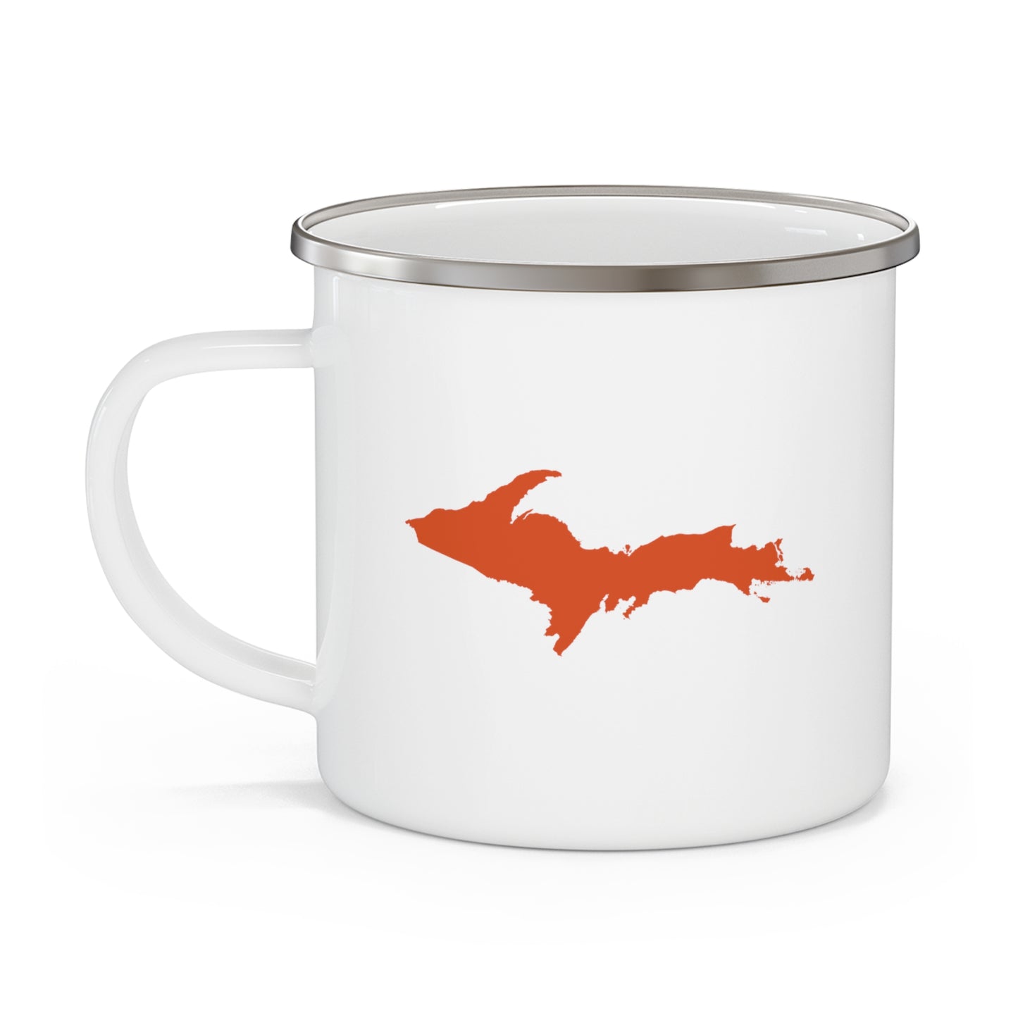 Michigan Upper Peninsula Camping Mug (Orange Outline) | 12oz