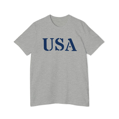 'USA' T-Shirt (Army Stencil Font) | Made in USA