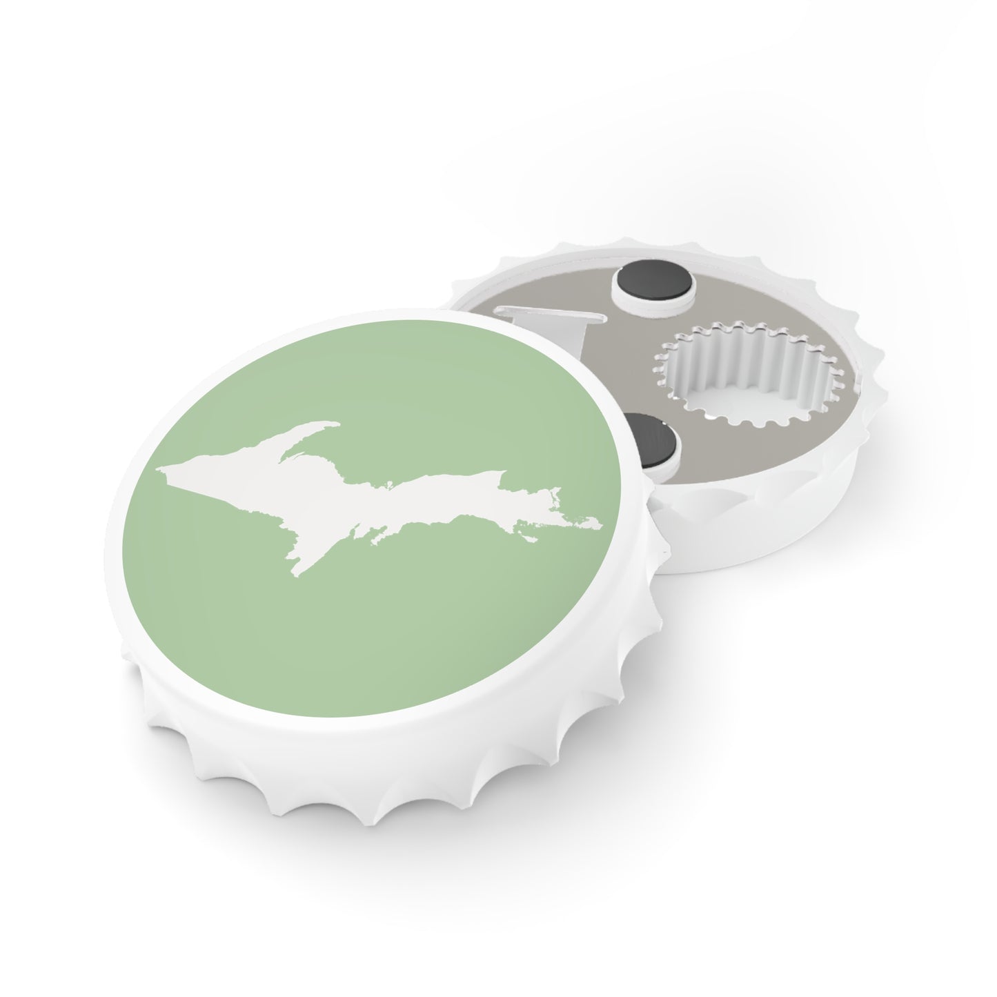 Michigan Upper Peninsula Bottle Opener (w/ UP Outline) | Tea Green