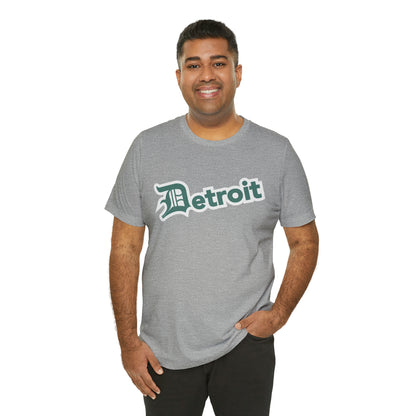 'Detroit' T-Shirt (Copper Green w/ Old English 'D') | Unisex Standard