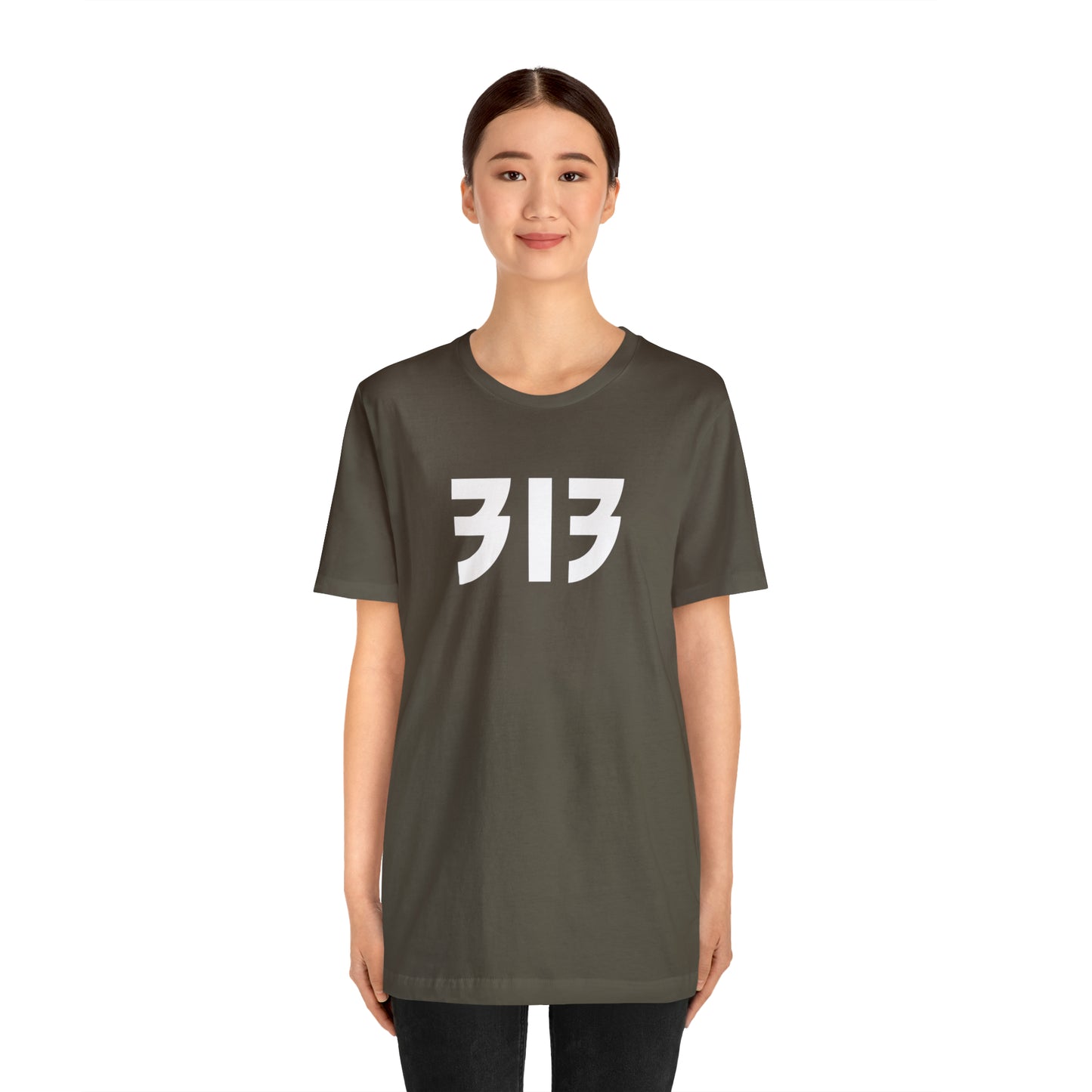 Detroit '313' T-Shirt (80s Glam Rock Font) | Unisex Standard Fit