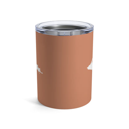 Michigan Upper Peninsula Tumbler (w/ UP Outline) | Copper Color - 10oz