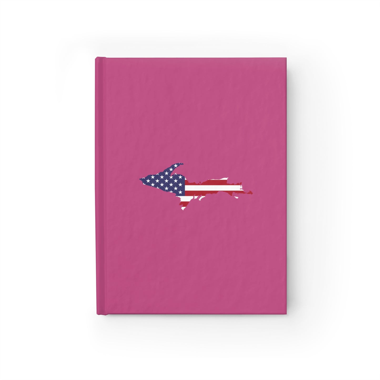 Michigan Upper Peninsula Blank Sketchbook (w/ UP USA Flag) | Apple Blossom Pink