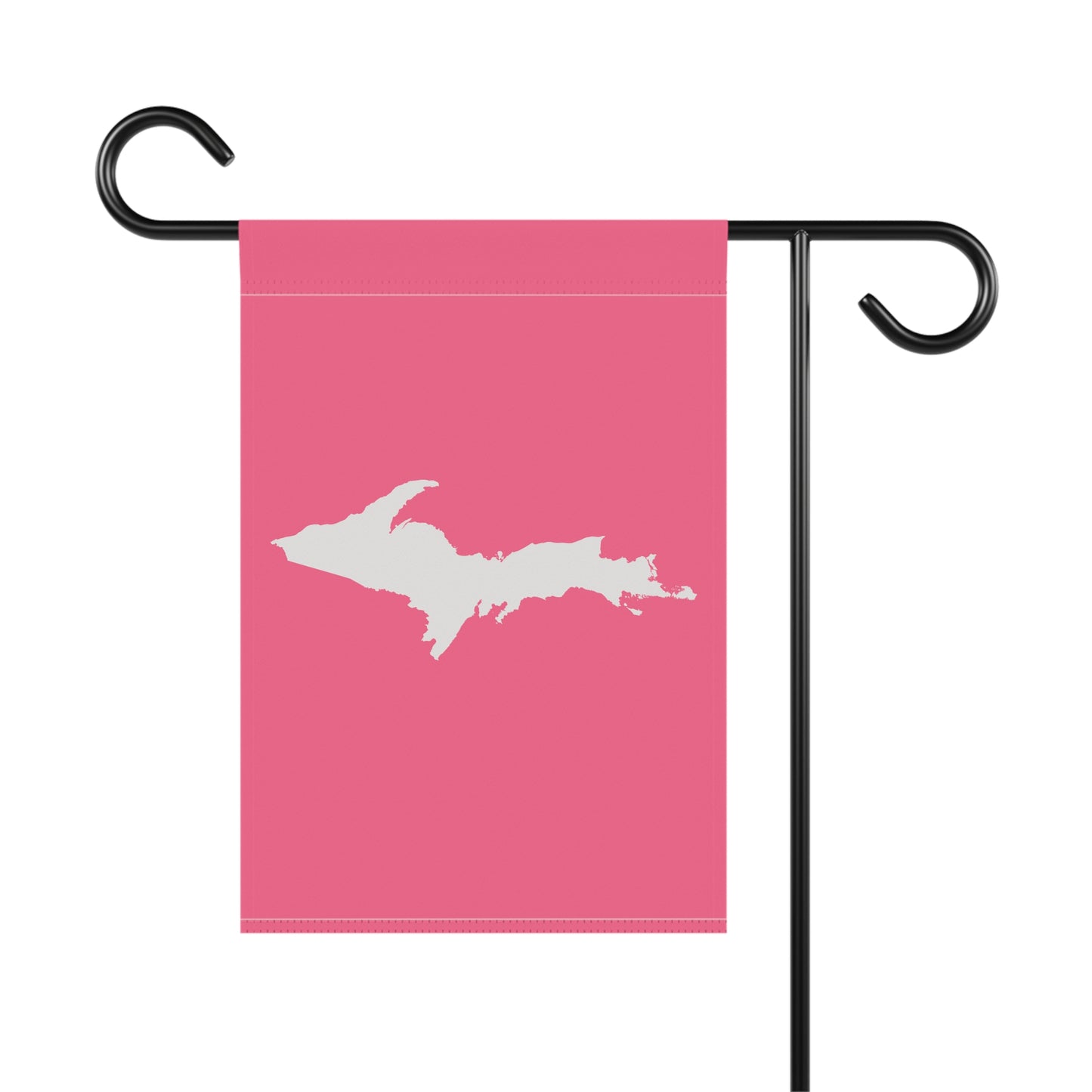 Michigan Upper Peninsula Home & Garden Flag (w/ UP Outline) | Rhodochrosite Pink