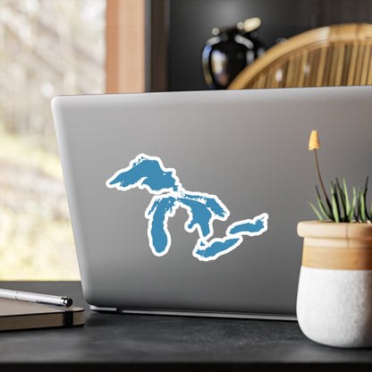 Great Lakes Kiss-Cut Windshield Decal | Lake Michigan Blue