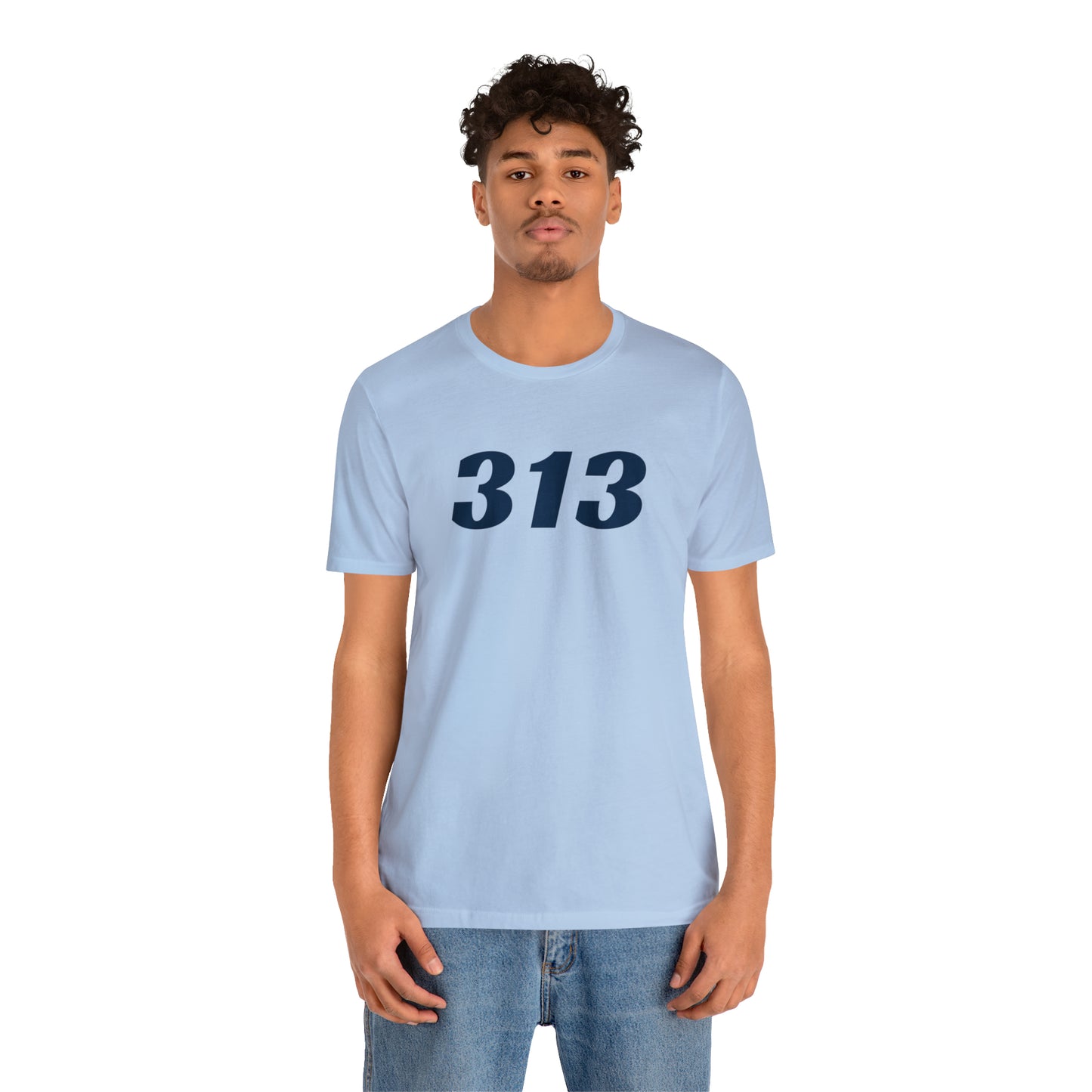 Detroit '313' T-Shirt (Racing Font) | Unisex Standard Fit