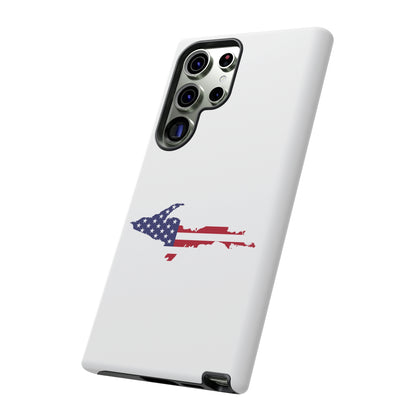 Michigan Upper Peninsula Tough Phone Case (w/ UP USA Flag Outline) | Samsung & Pixel Android