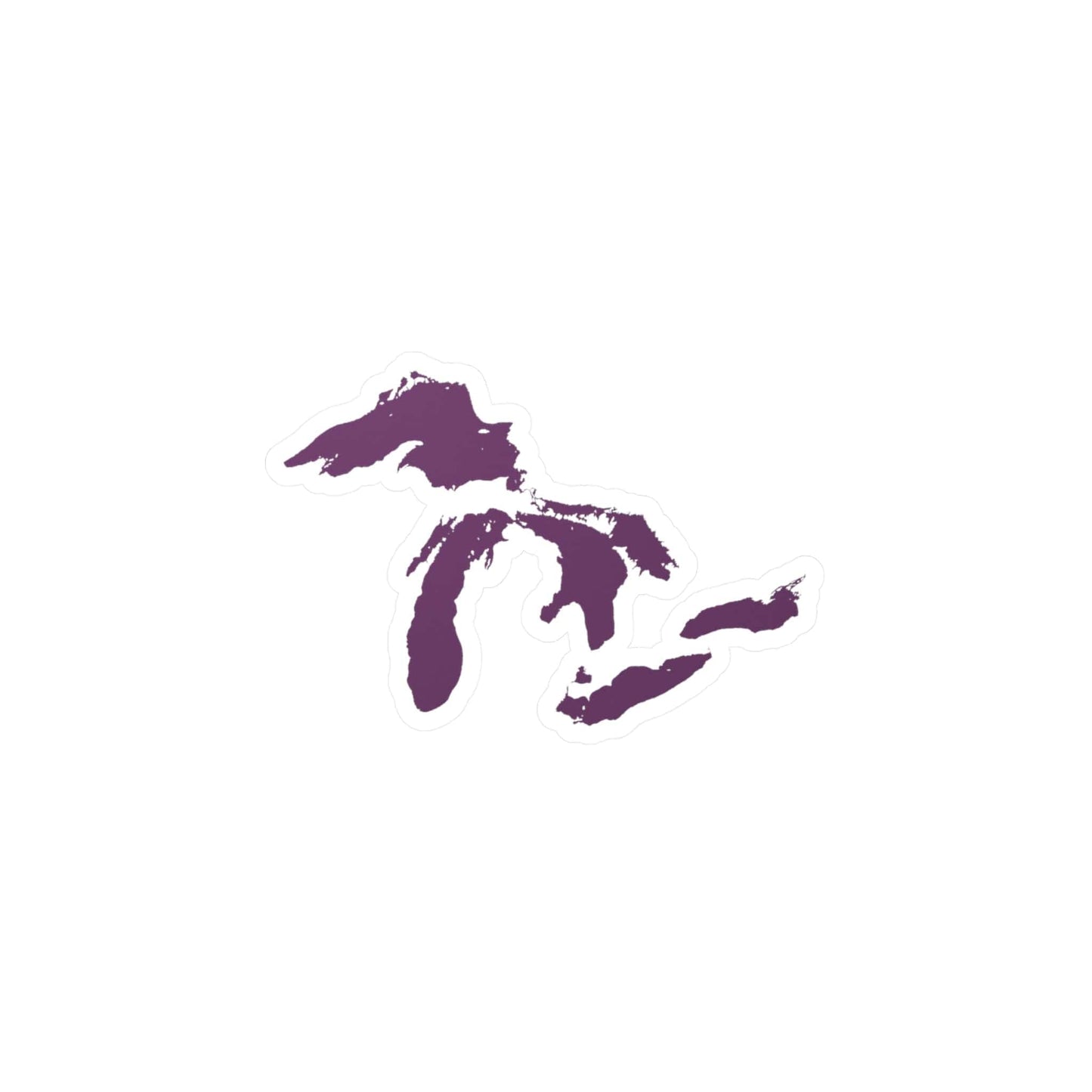 Great Lakes Kiss-Cut Windshield Decal | Plum