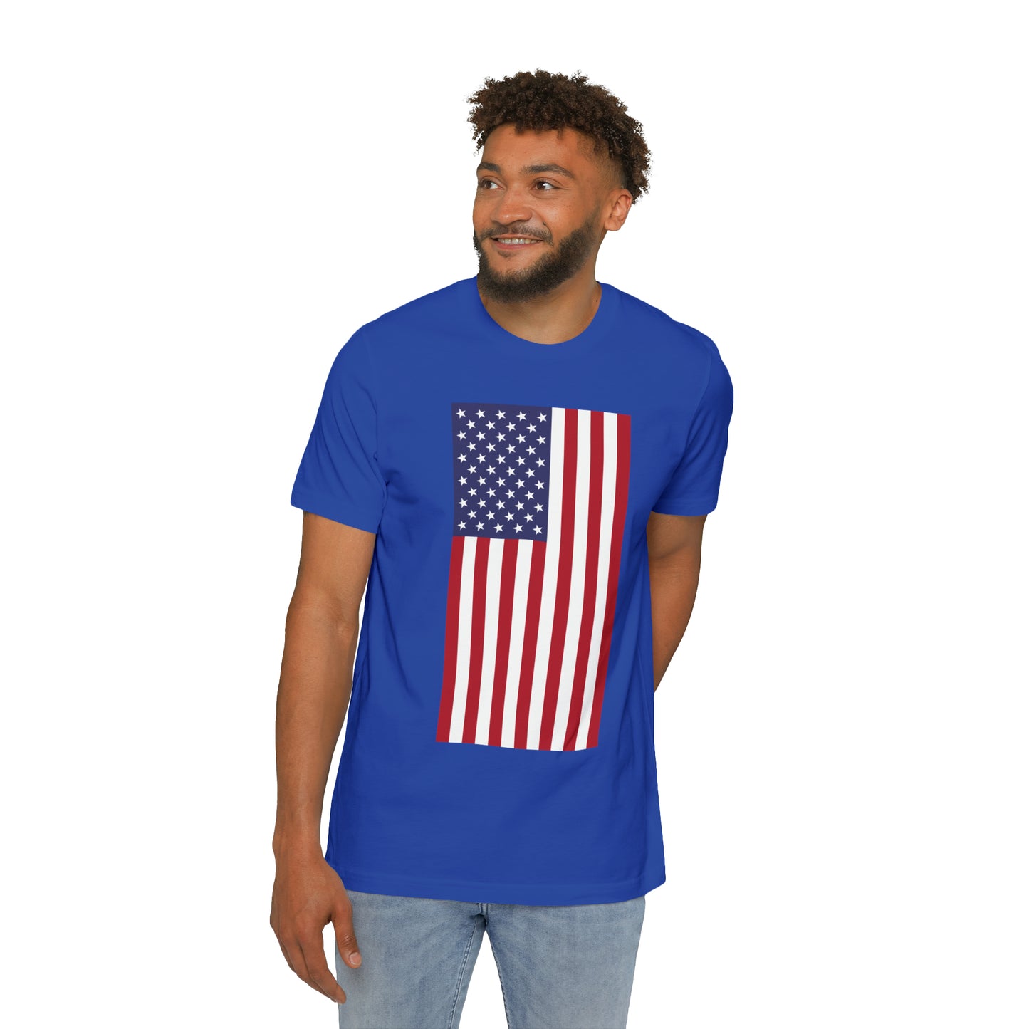 Vertical United States Flag T-Shirt | Made in USA