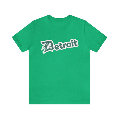 'Detroit' T-Shirt (Copper Green w/ Old English 'D') | Unisex Standard