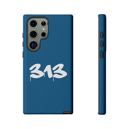 Detroit '313' Tough Phone Case (Blueberry Tag Font) | Samsung & Pixel Android