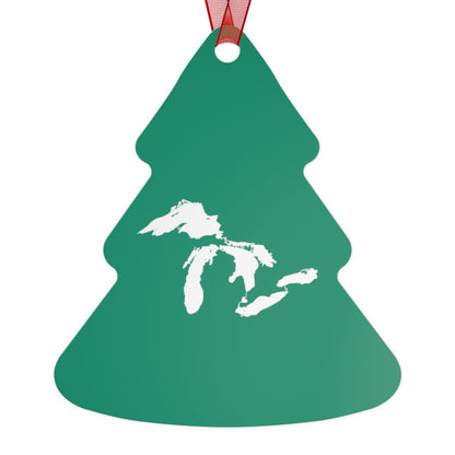 Great Lakes Christmas Ornament | Metal - Emerald Green