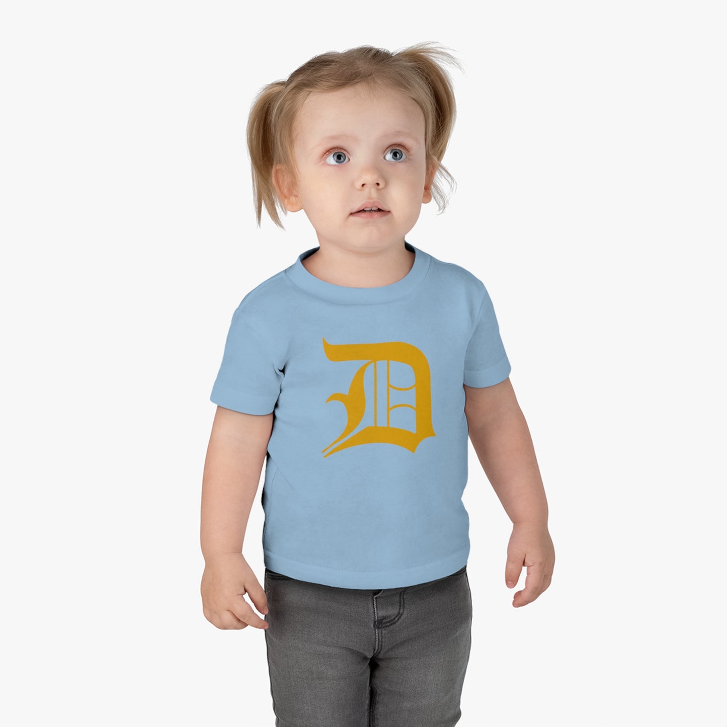 Detroit 'Old English D' Infant T-Shirt (Gold) | Short Sleeve