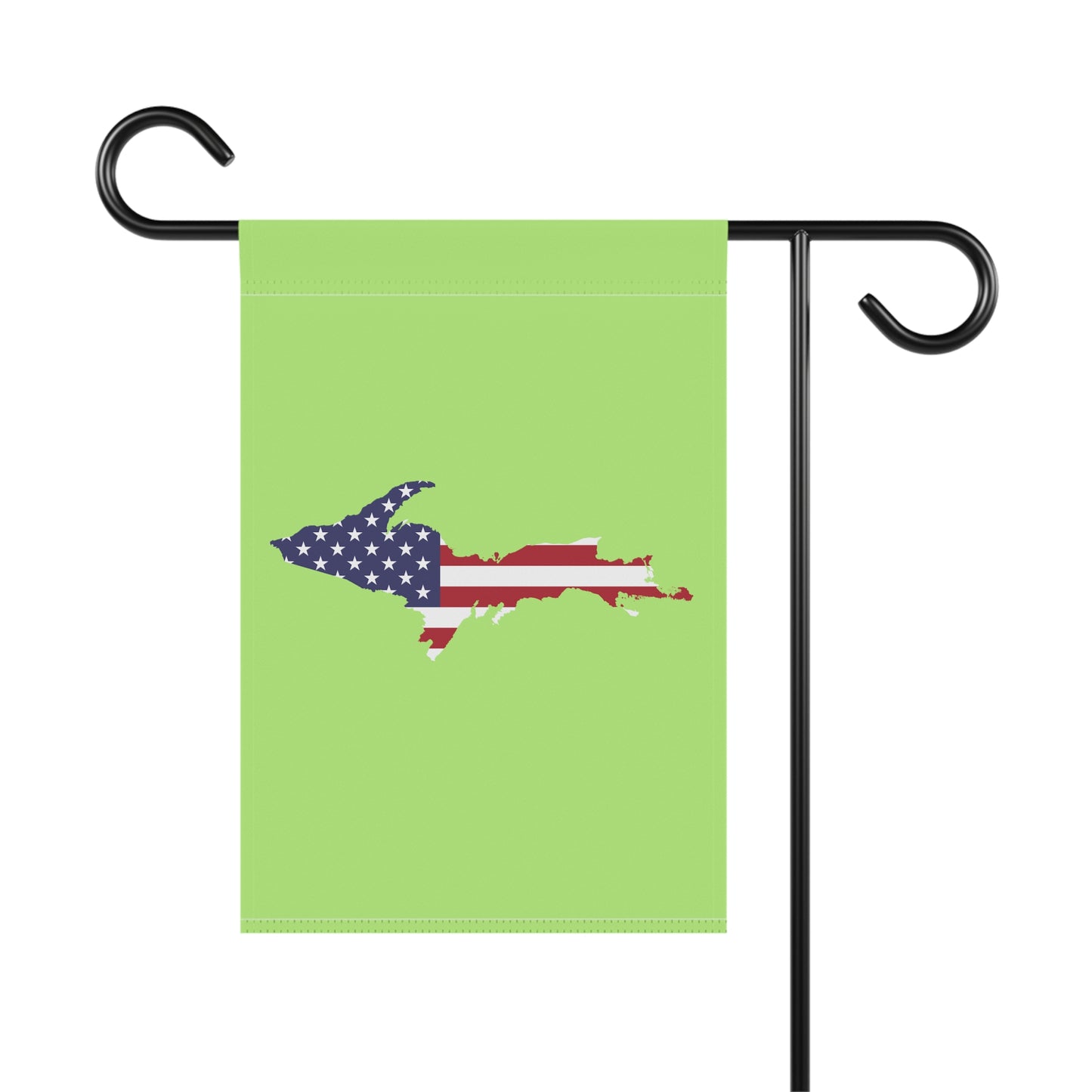 Michigan Upper Peninsula Home & Garden Flag (w/ UP USA Flag) | Flash Green