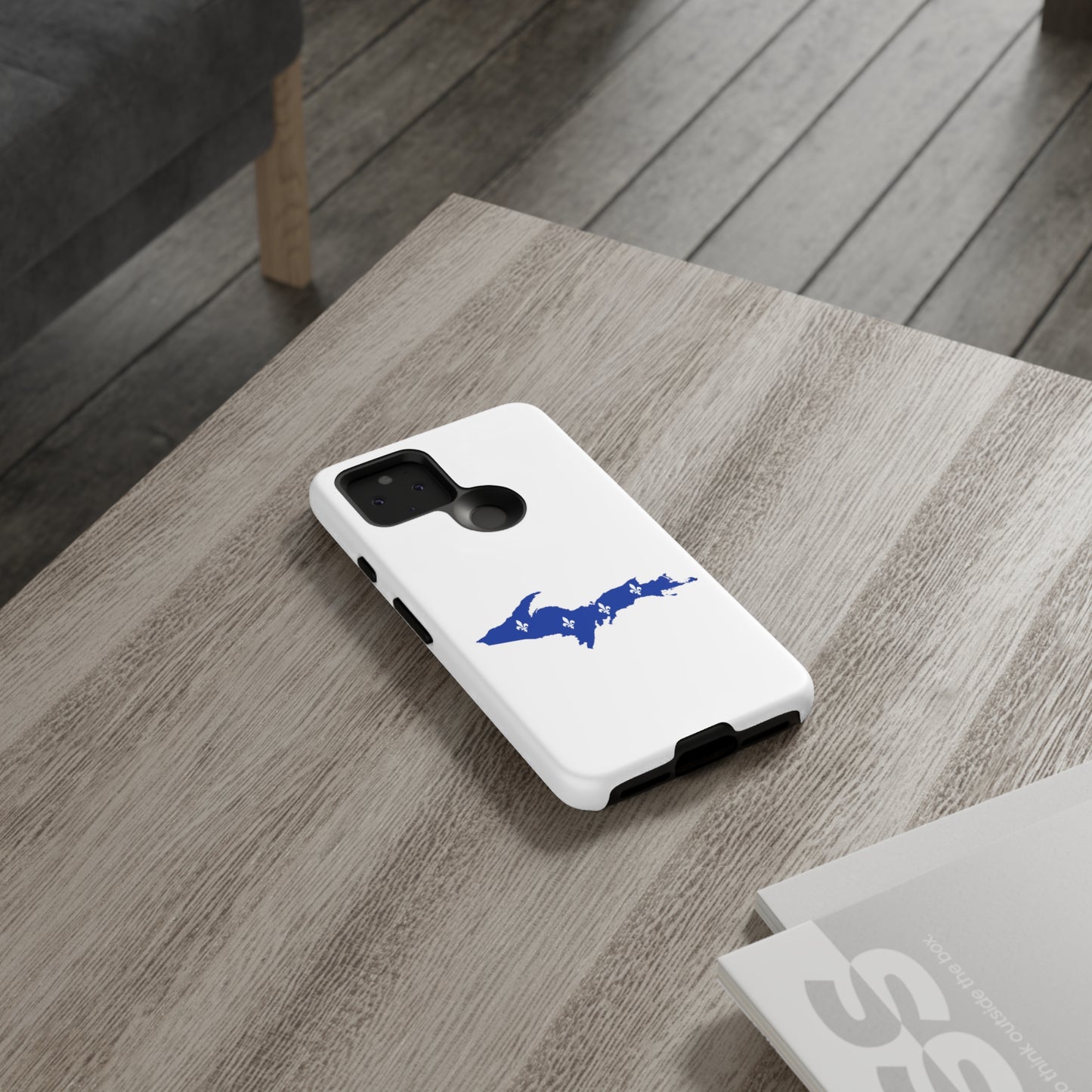 Michigan Upper Peninsula Tough Phone Case (w/ UP Quebec Flag Outline) | Samsung & Pixel Android