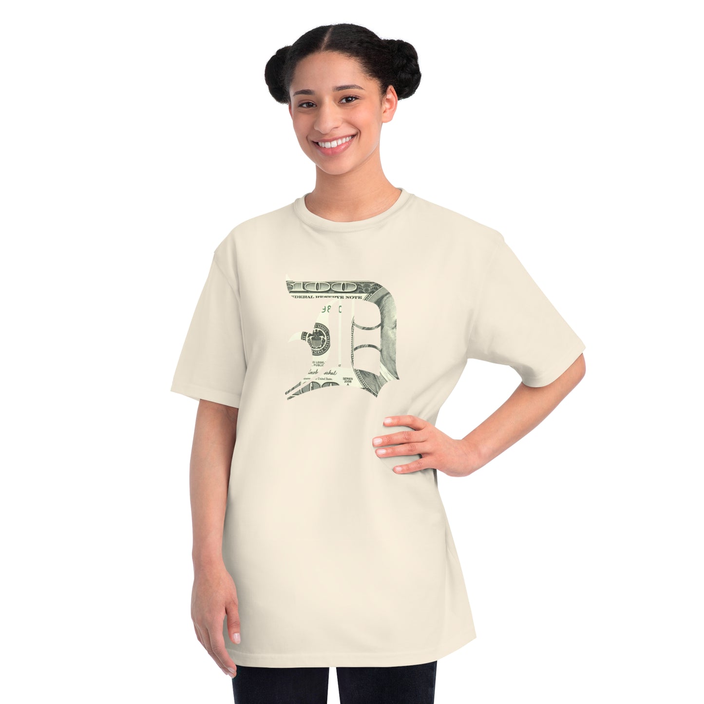 Detroit 'Old English D' T-Shirt (Benjamins Edition) | Unisex Organic