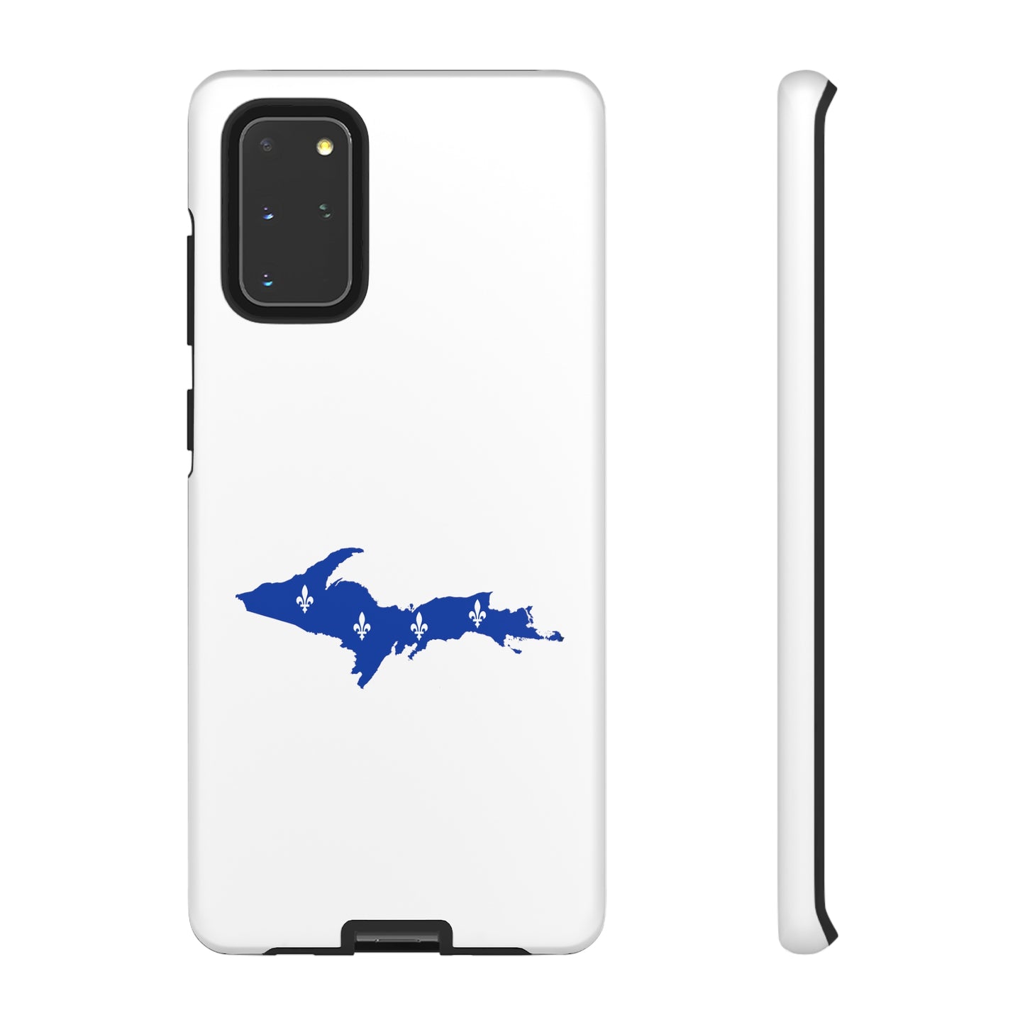 Michigan Upper Peninsula Tough Phone Case (w/ UP Quebec Flag Outline) | Samsung & Pixel Android