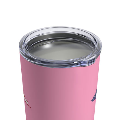 Michigan Upper Peninsula Tumbler (w/ UP USA Flag) | '67 Caddie Pink - 10oz