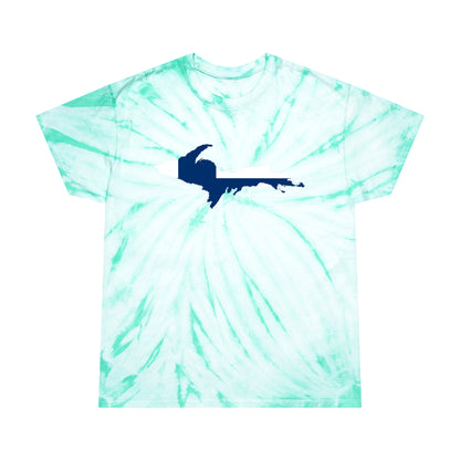 Michigan Upper Peninsula Tie-Dye T-Shirt (w/ UP Finland Flag) | Unisex Cyclone