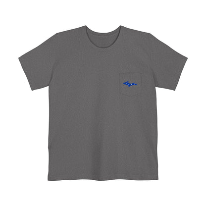 Michigan Upper Peninsula Pocket T-Shirt (w/ UP Quebec Flag) | Unisex Standard