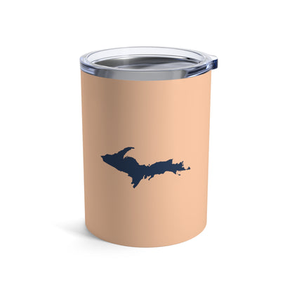 Michigan Upper Peninsula Tumbler (w/ UP Outline) | Peach - 10oz