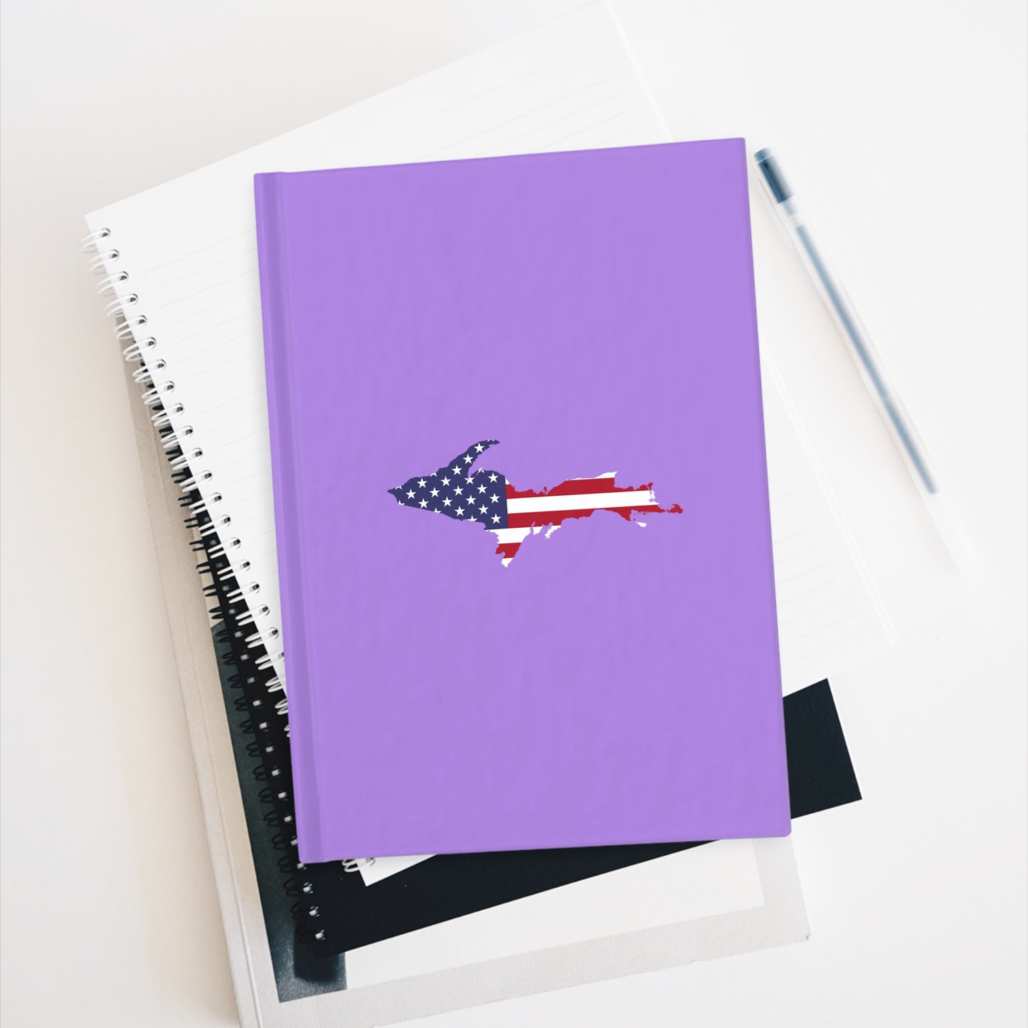 Michigan Upper Peninsula Blank Sketchbook (w/ UP USA Flag) | Lavender