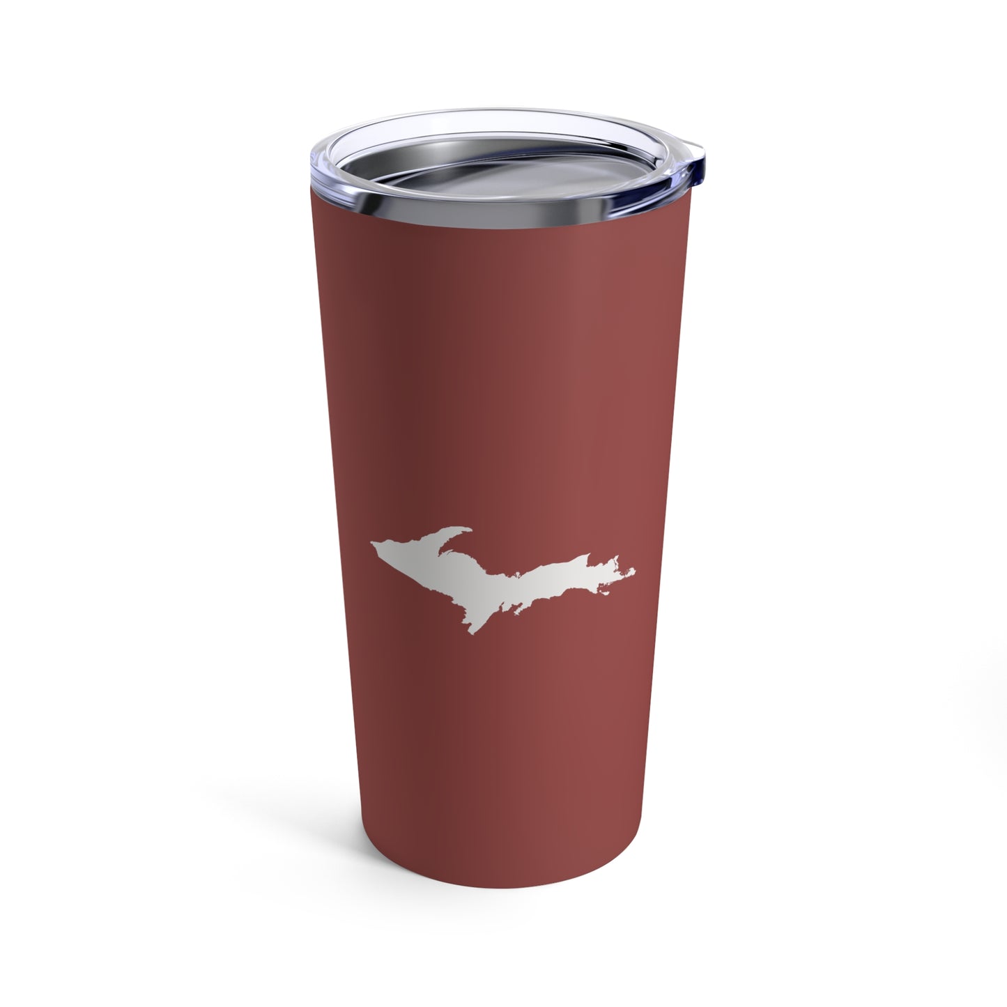 Michigan Upper Peninsula Tumbler (w/ UP Outline) | Ore Dock Red - 20oz