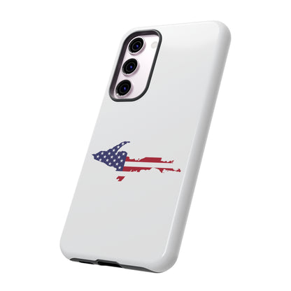 Michigan Upper Peninsula Tough Phone Case (w/ UP USA Flag Outline) | Samsung & Pixel Android