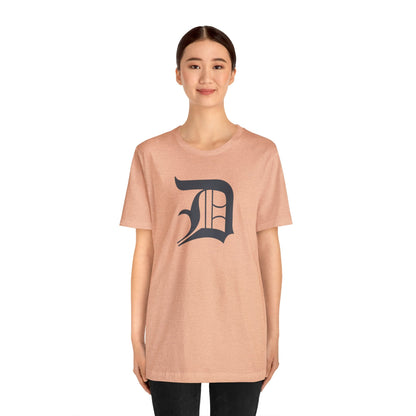 Detroit 'Old English D' T-Shirt (Iron Ore Grey) | Unisex Standard