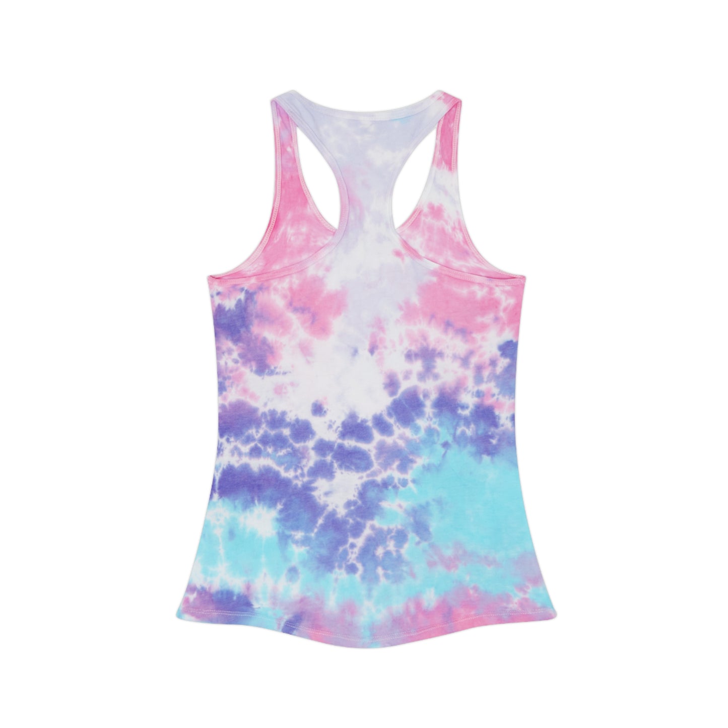 Michigan Upper Peninsula Tank Top (w/ Pink UP Outline) | Tie-Dye Racerback