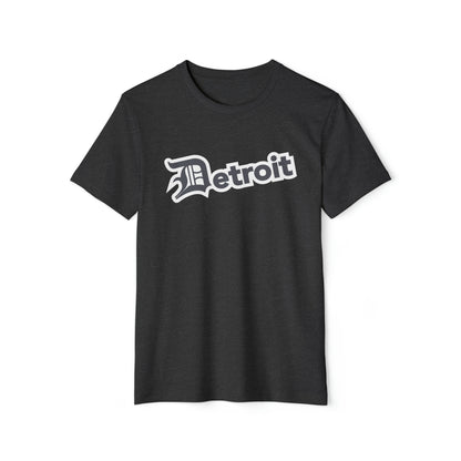 'Detroit' T-Shirt (Iron Ore Grey Old English 'D') | Unisex Recycled Organic