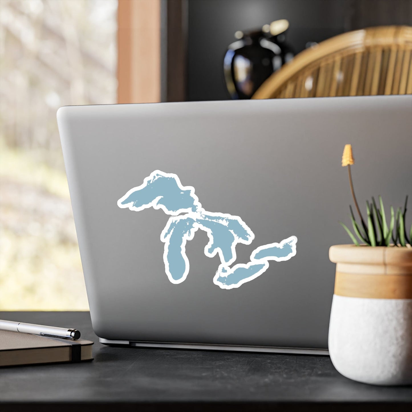 Great Lakes Kiss-Cut Windshield Decal | Opal Blue