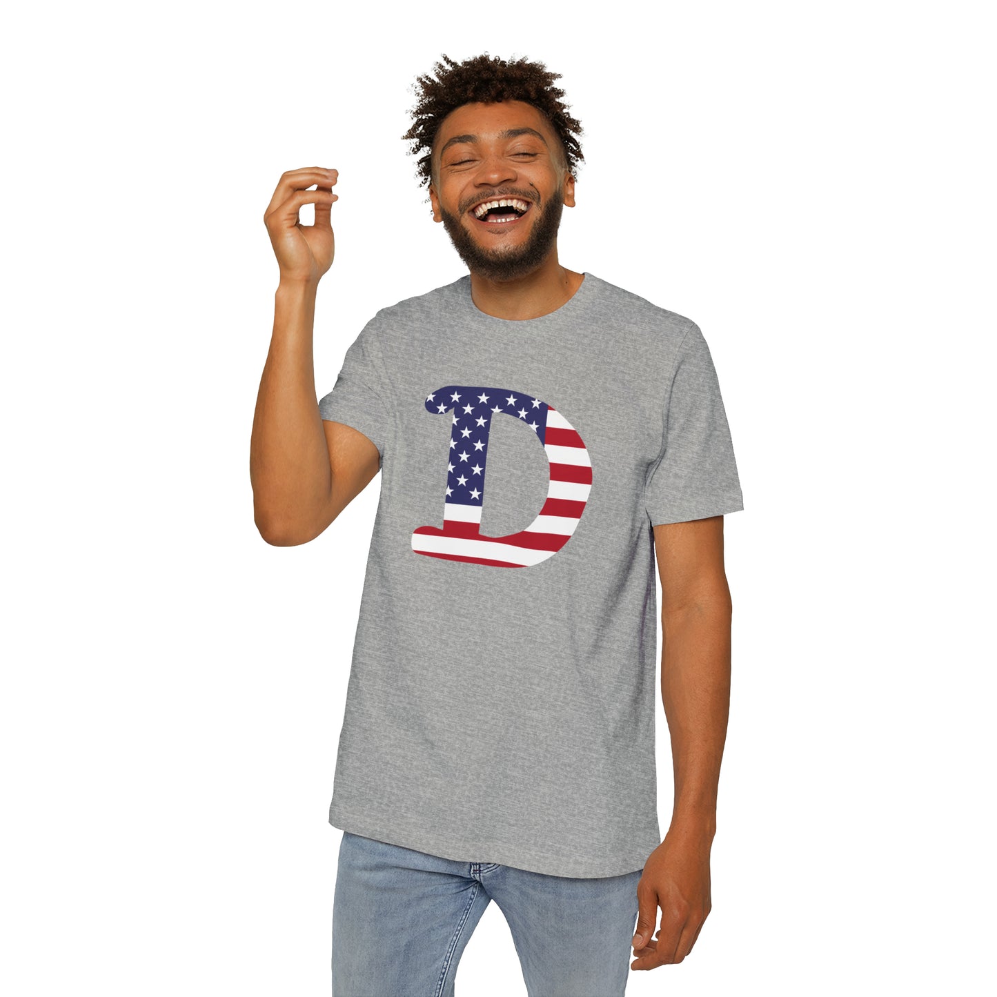 Detroit 'Old French D' T-Shirt (Patriotic Edition) | Made in USA