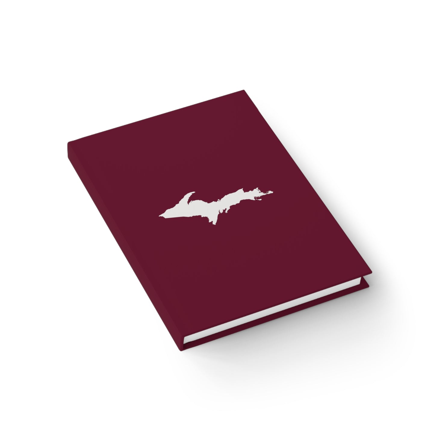 Michigan Upper Peninsula Blank Sketchbook (w/ UP Outline) | Old Mission Burgundy