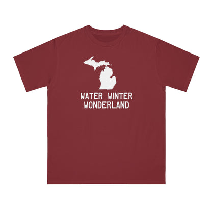 Michigan 'Water Winter Wonderland' T-Shirt | Unisex ORganic
