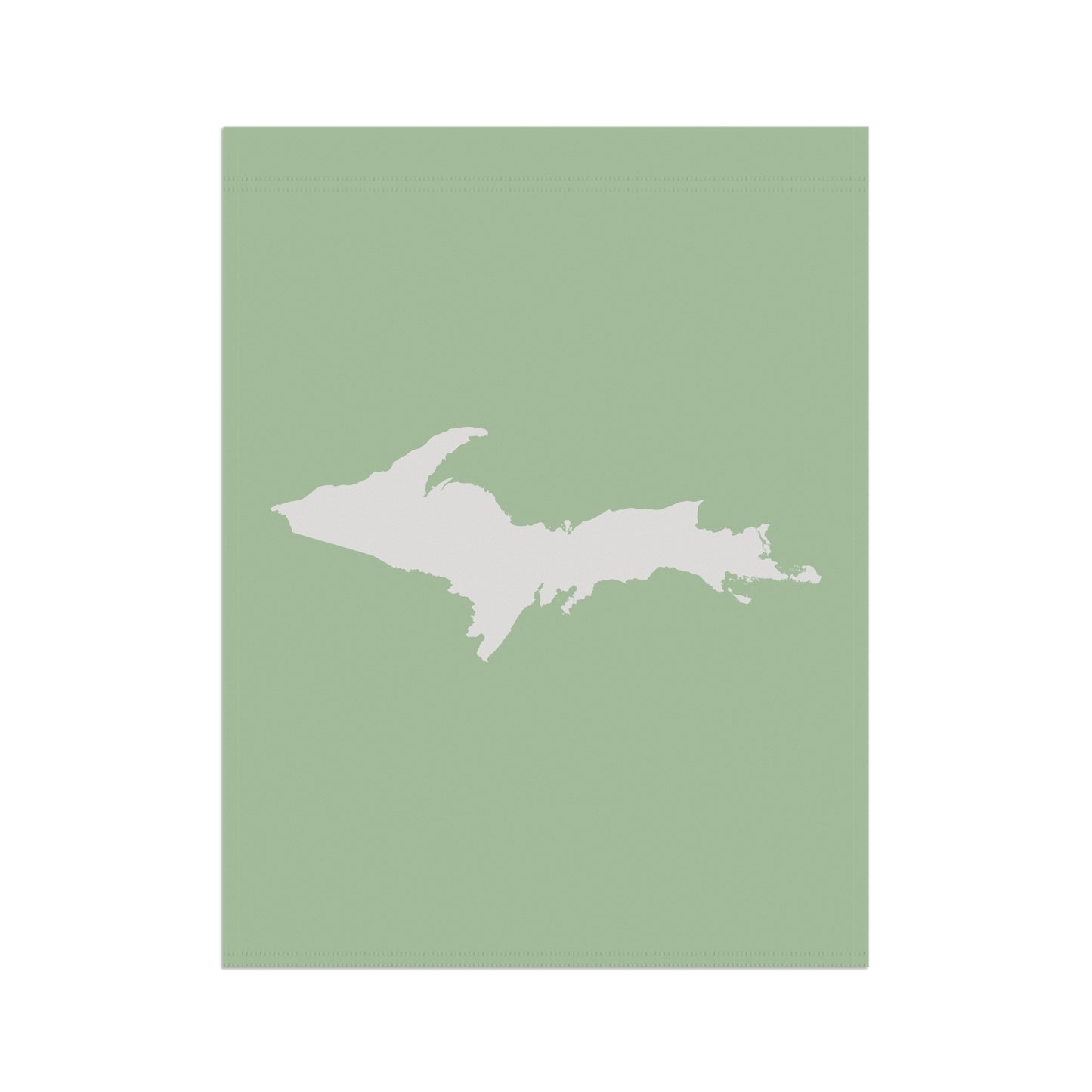 Michigan Upper Peninsula Home & Garden Flag (w/ UP Outline) | Tea Green