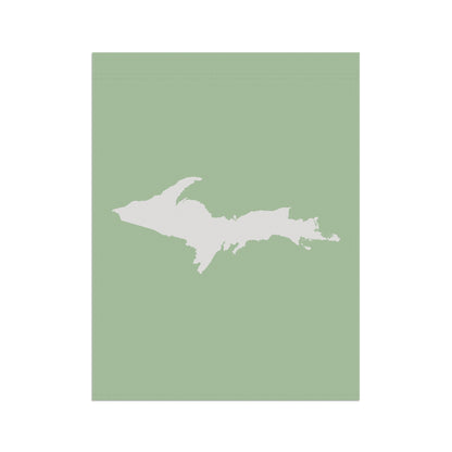 Michigan Upper Peninsula Home & Garden Flag (w/ UP Outline) | Tea Green