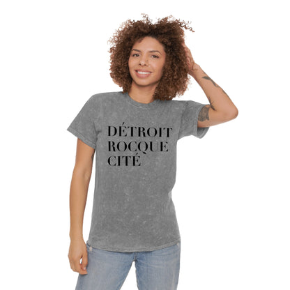 'Détroit Rocque Cité' T-Shirt | Unisex Mineral Wash