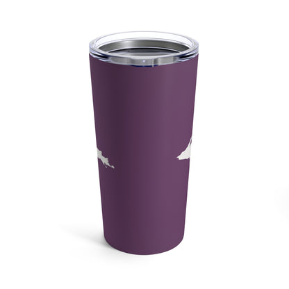 Michigan Upper Peninsula Tumbler (w/ UP Outline) | Plum - 20oz