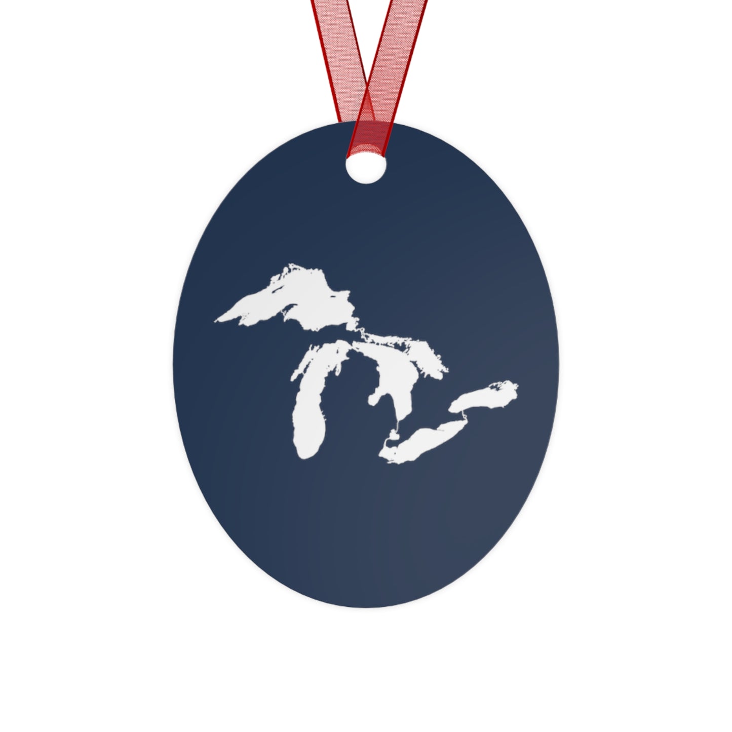 Great Lakes Christmas Ornament | Metal - Navy