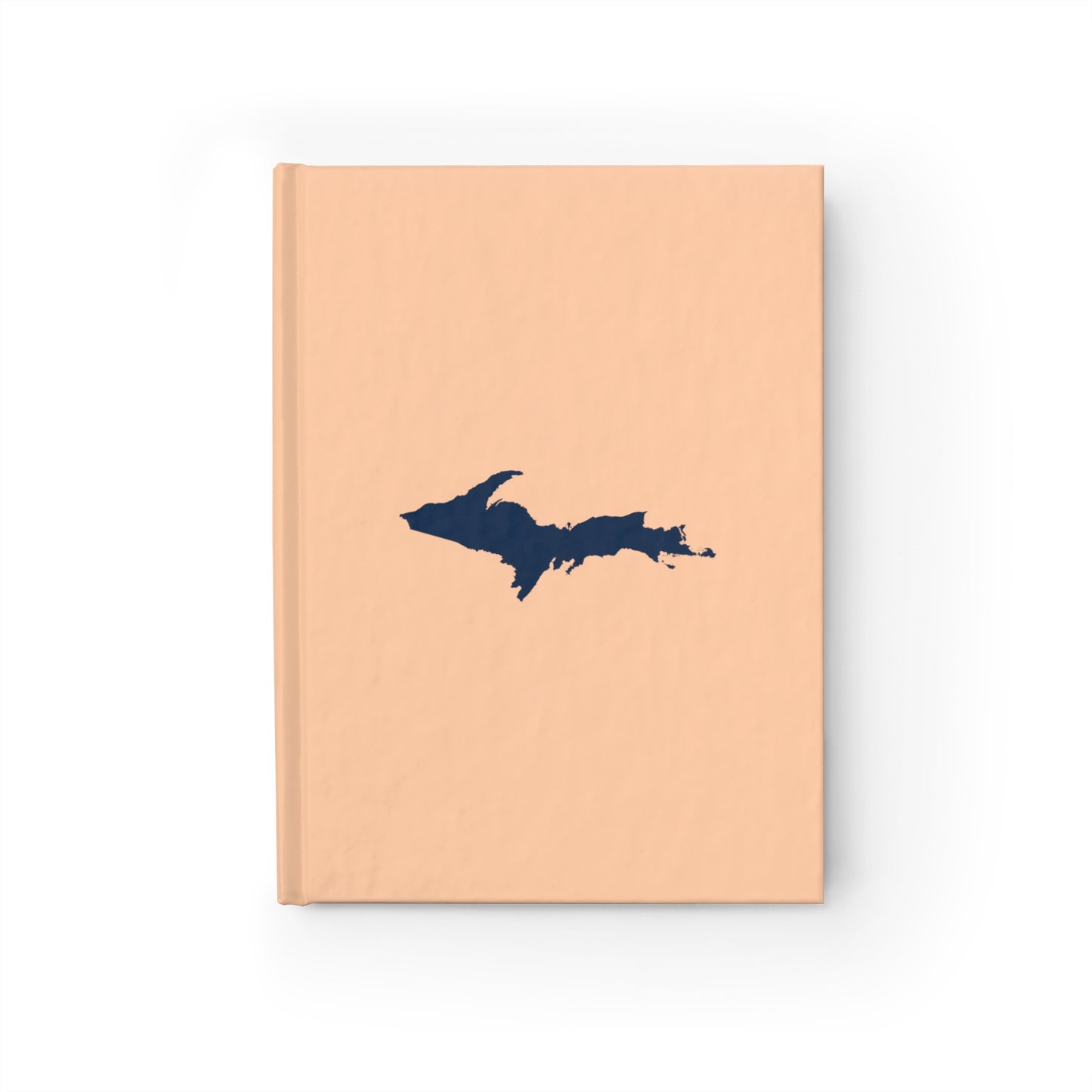 Michigan Upper Peninsula Blank Sketchbook (w/ UP Outline) | Peach