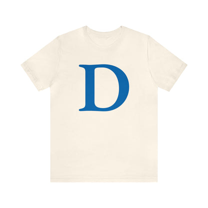 'Old French D' T-Shirt (Azure) | Unisex Standard Fit