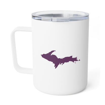 Michigan Upper Peninsula Insulated Mug (Plum Outline) | 10oz