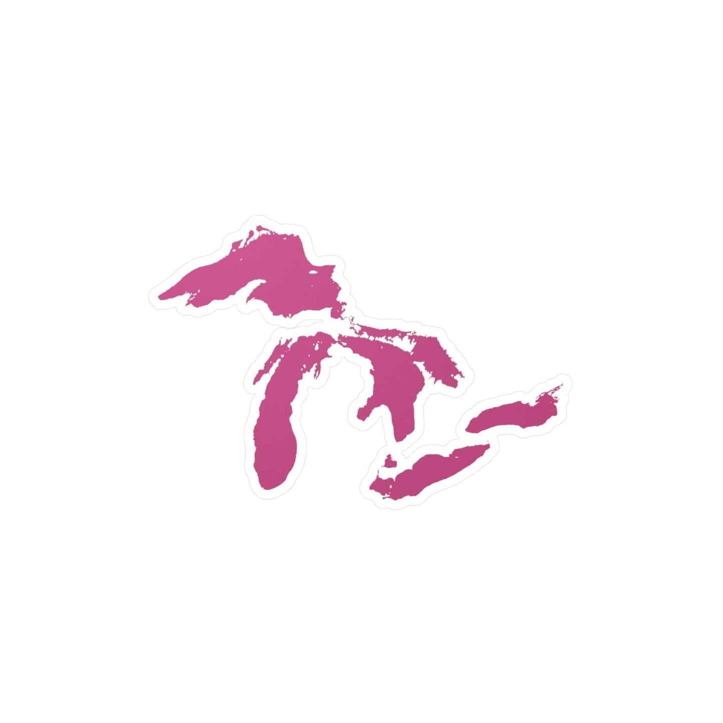 Great Lakes Kiss-Cut Windshield Decal | Apple Blossom Pink