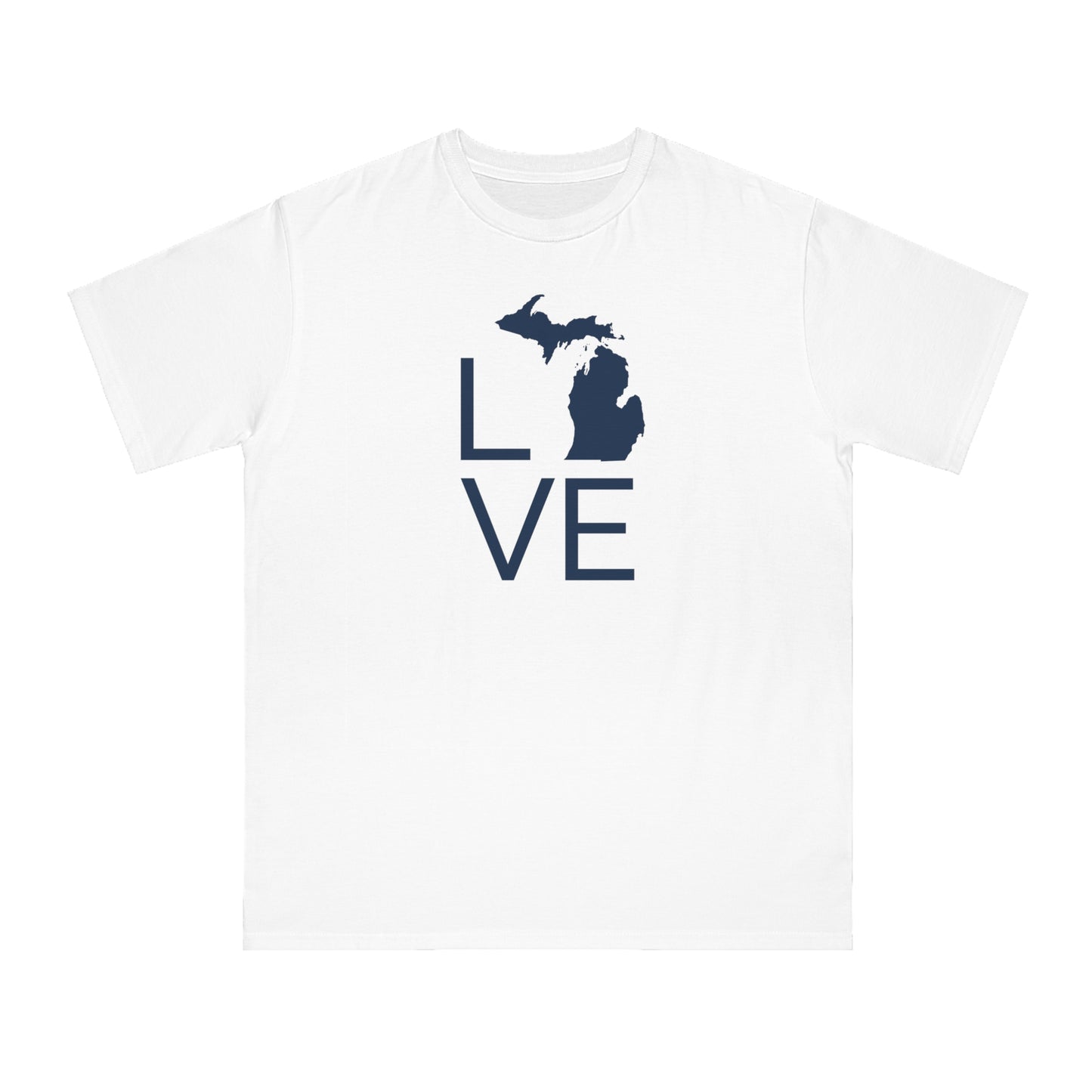 Michigan 'Love' T-Shirt (Thin Sans Font) | Organic Unisex