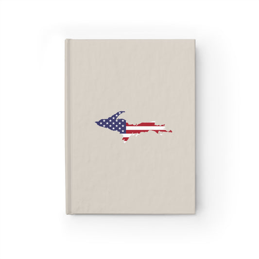 Michigan Upper Peninsula Blank Sketchbook (w/ UP USA Flag) | Canvas Color