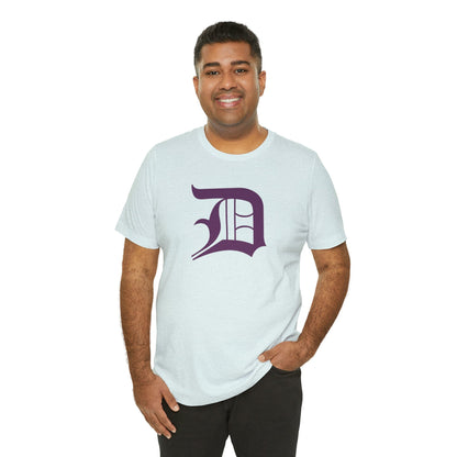 Detroit 'Old English D' T-Shirt (Plum) | Unisex Standard