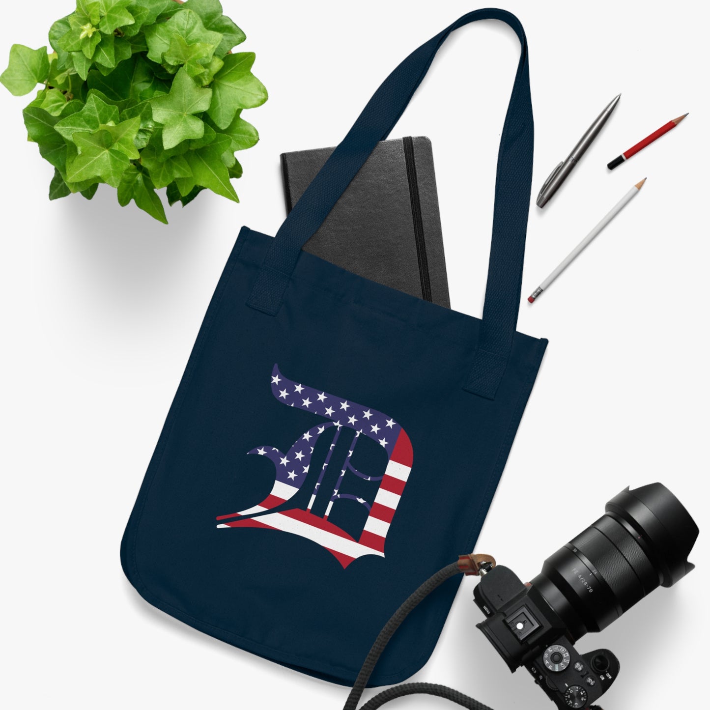 Detroit 'Old English D' Heavy Tote (Patriotic Edition)